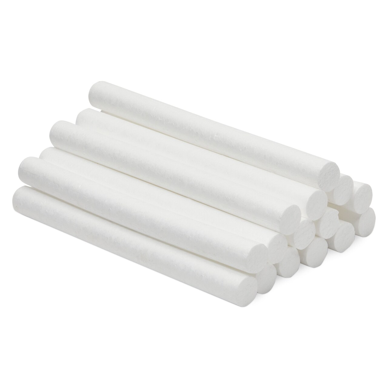 Foam Cylinders for Modeling, DIY Crafts and Arts Supplies (0.9 x 10 In, 15  Pack)